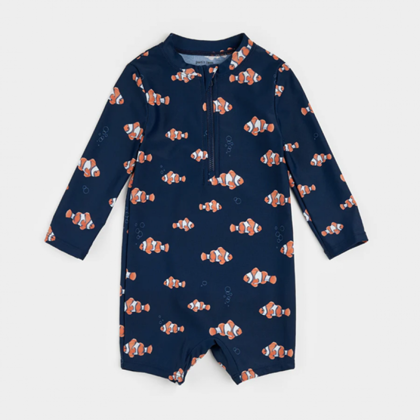 Petit Lem Swim Romper - Clownfish main image 1